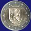 2 € Letônia 2017