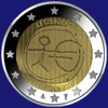2 € Luxemburgo 2009 - 10º aniversario de la Unión Monetaria Europea - EMU