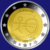 2 € Holland 2009 - 10. Gebuertsdag vun der Europäescher<br>Wirtschafts- a Währungsunioun