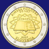 2 € Slovenia 2007 - 50° anniversario del Trattato di Roma